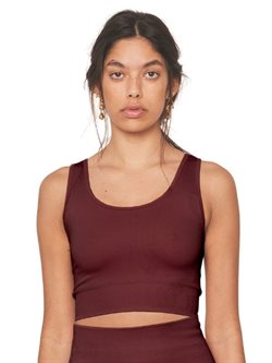 MOONCHILD SOFT SEAMLESS TOP - BURGUNDY