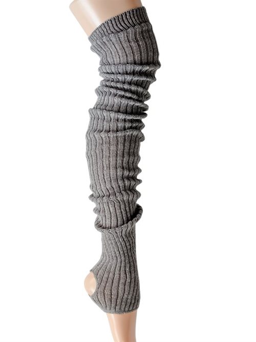 GRÅ ULD BENVARMERE FRA INTERMEZZO - 90CM