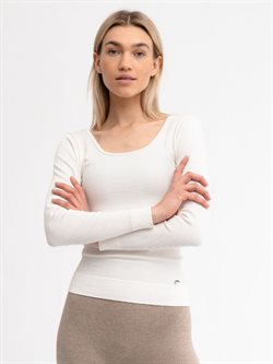 DROP OF MINDFULNESS LONGSLEVE TOP - WHITE