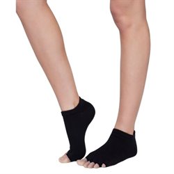 MOONCHILD YOGA SOKKER - OPEN TOE -BLACK