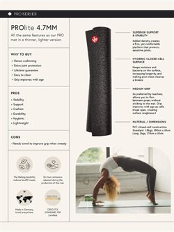 prolite yogamåtte information