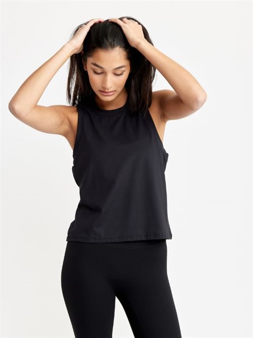 DROP OF MINDFULLNESS RELAXED TANK - BLACK