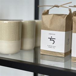 NORDAL LOCOTO KRUS I KERAMIK - HVID/BEIGE