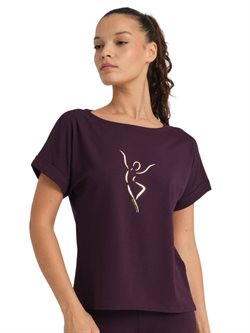 TEMPSDANSE ALBANY YOGA T-SHIRT - FIG