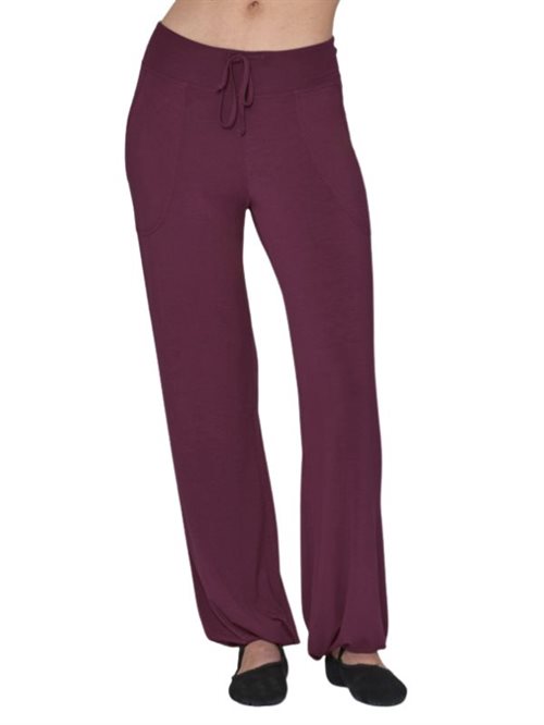 TEMPSDANSE BARI HALVLØSE YOGA BUKSER - CHERRY